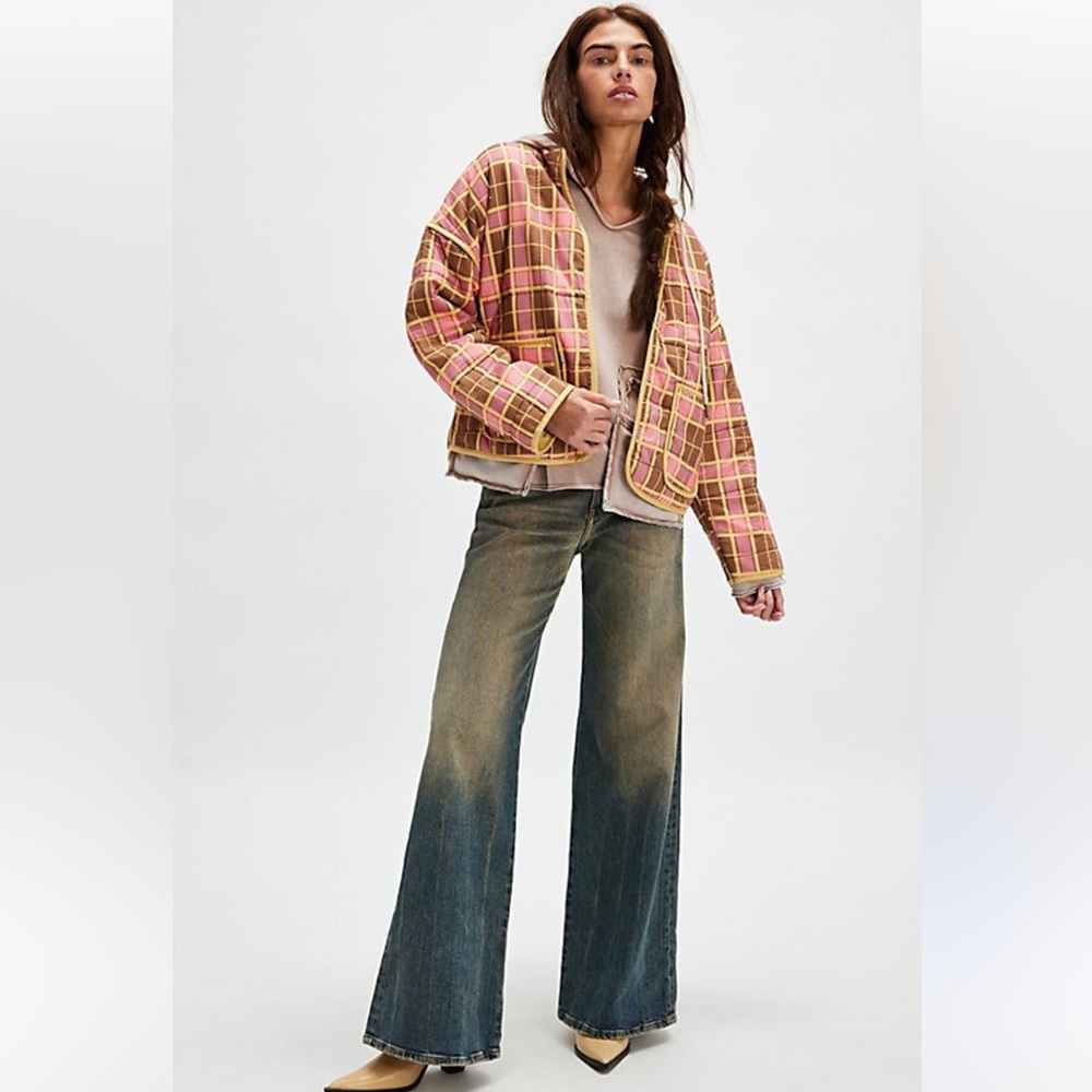 Free People Chloe Plaid Jacket